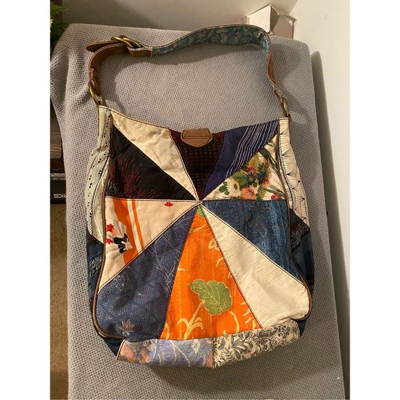 Lucky Brand Hobo Patchwork Purse Bag Large - Picture 8 of 11